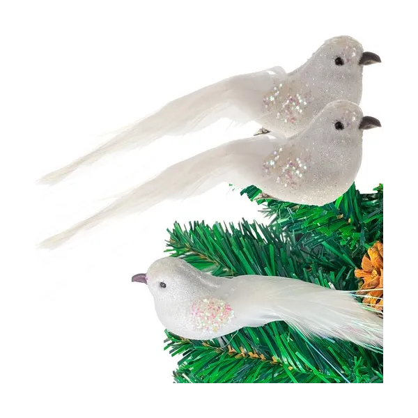 Christmas tree baubles - birds 2 pcs. Ruhhy 22338