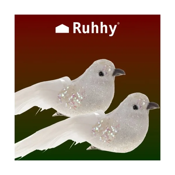 Елочные игрушки - птички 2 шт. Руххи 22338
