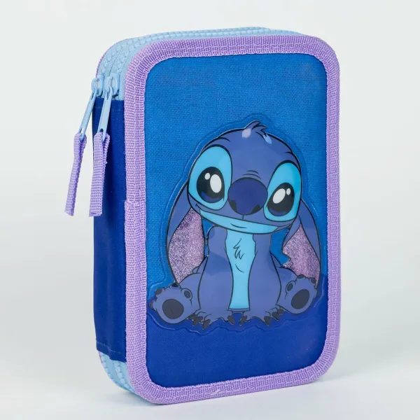 Пенал Stitch Синий 12,5 x 19,5 x 4,5 cm