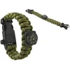 SURVIVAL rokassprādze ar aksesuāriem - zaļa