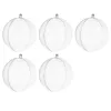 Transparent baubles 10cm - set of 5 Ruhhy 22276