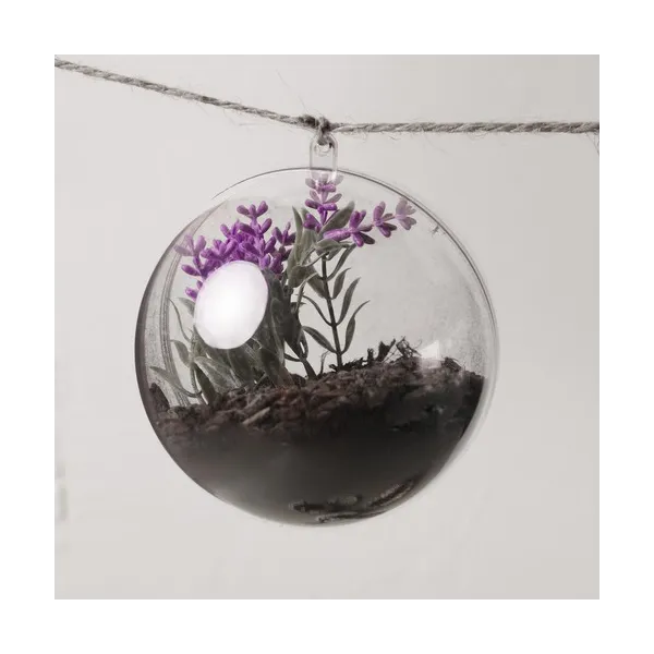 Transparent baubles 10cm - set of 5 Ruhhy 22276