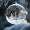Transparent baubles 10cm - set of 5 Ruhhy 22276