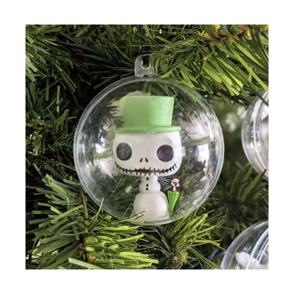 Transparent baubles 10cm - set of 5 Ruhhy 22276