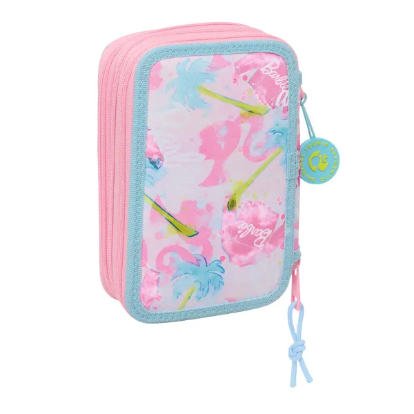 Koululaisen penaali lisätarvikkeilla Barbie Painterly Pinkki Taivaansininen 12,5 x 19,5 x 5,5 cm 37 Kappaletta