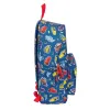Laptop Backpack Cars Racing Navy Blue