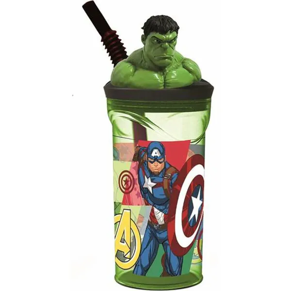 Mukin Pillillä The Avengers Seven Wonders Hulk 360 ml