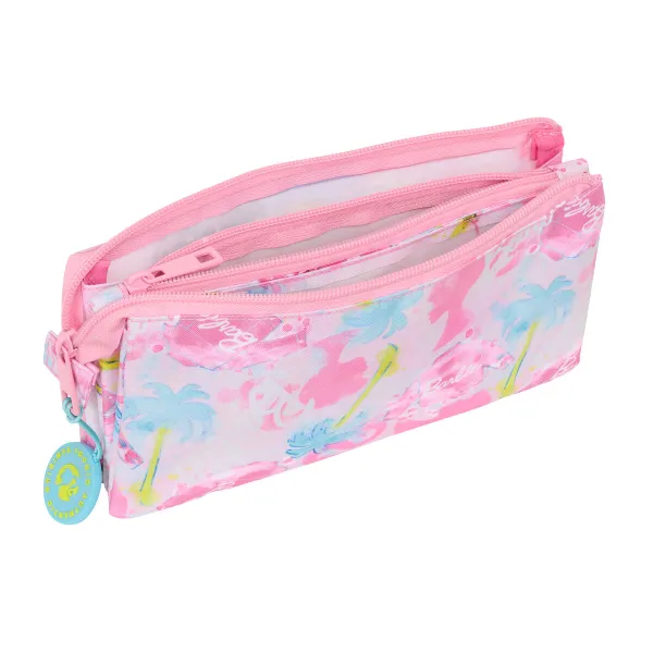 Triple Carry-all Barbie Painterly Pink Sky blue 22 x 12 x 3 cm