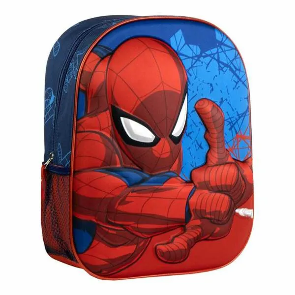 3D mokyklinis krepšys Spider-Man Mėlyna 25,0 x 31,0 x 10,0 cm