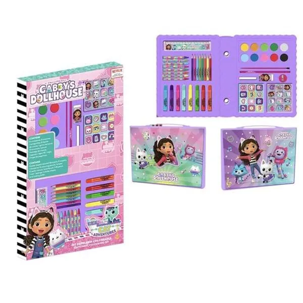 Stationery Set Gabby's Dollhouse Purple