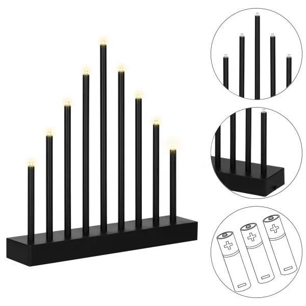 Decorative LED Candle Holder Springos CL0854 9LED