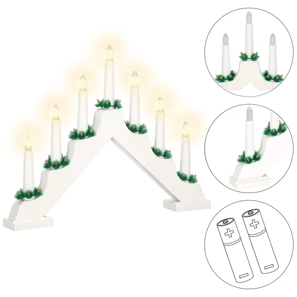 Adventes svečturis uz baterijam Springos CL0859