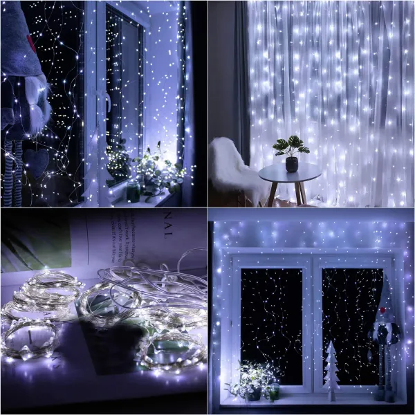 Kalėdiniai LED užuolaidų žiburiai Springos CL4021, 200 LED