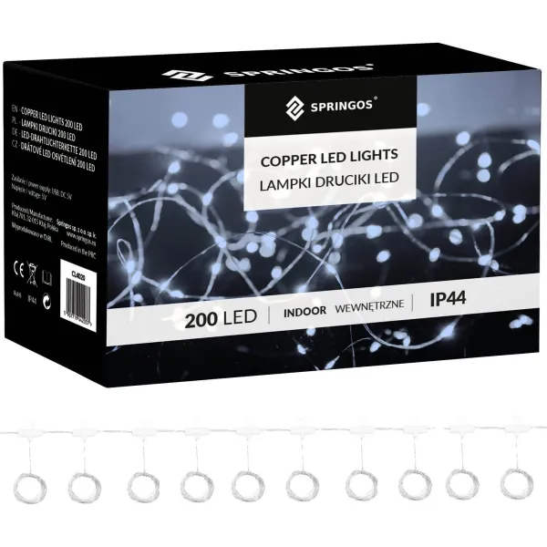Christmas LED Curtain Lights Springos CL4021, 200 LED