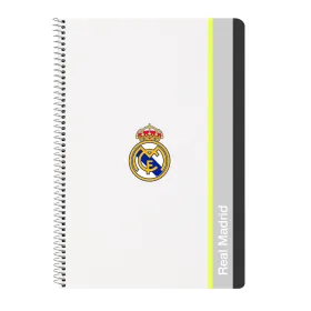 Piezīmju Grāmata Real Madrid C.F. Balts A4 80 Loksnes