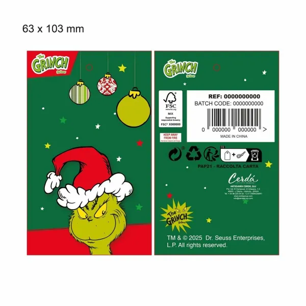 Vaikiška kepurė The Grinch Raudona