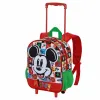 Reppu pyörillä Mickey Mouse Mood Punainen Vihreä 26 x 13 x 34 cm