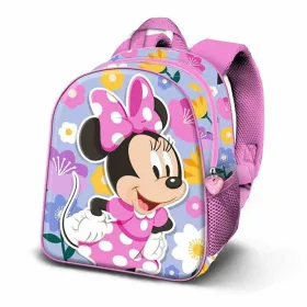 3D Koululaukku pyörillä Minnie Mouse Spring Pinkki
