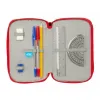 Triple Pencil Case Mickey Mouse Red 12,5 x 19,5 x 5,5 cm 37 Pieces