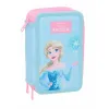 Trigubas penalas Frozen Mėlyna 12,5 x 19,5 x 5,5 cm 37 Dalys