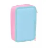 Triple Pencil Case Frozen Blue 12,5 x 19,5 x 5,5 cm 37 Pieces