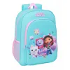 School Bag Gabby's Dollhouse Blue Pink 33 x 42 x 14 cm