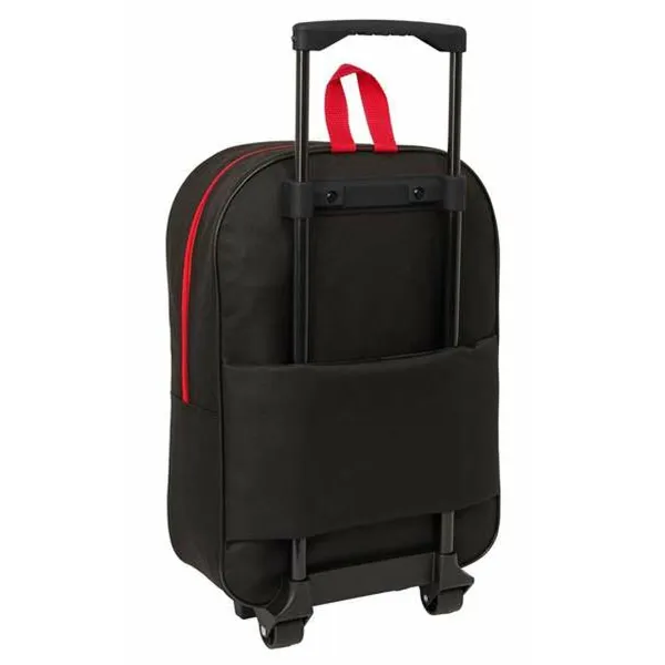 School Rucksack with Wheels Spider-Man Black Red 32 x 42 x 14 cm