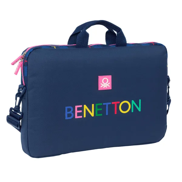 Klēpjdatora Futlāris Benetton Damero Tumši Zils 40 x 27 x 4 cm