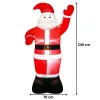 Inflatable Santa Claus Springos CL4058 IP44, Outdoor, 240 cm, Self-Inflating with LED Lighting