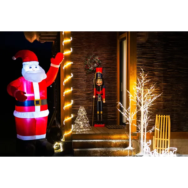 Надувной Санта-Клаус Springos CL4058 IP44, для улицы, 240 см, самонадувающийся с LED-подсветкой