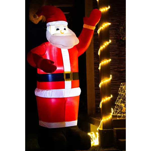 Inflatable Santa Claus Springos CL4058 IP44, Outdoor, 240 cm, Self-Inflating with LED Lighting
