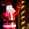 Inflatable Santa Claus Springos CL4058 IP44, Outdoor, 240 cm, Self-Inflating with LED Lighting