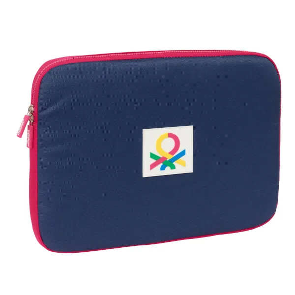 Kannettavan suojus Benetton Cherry Fuksia Laivastonsininen 15,6'' 39,5 x 27,5 x 3,5 cm