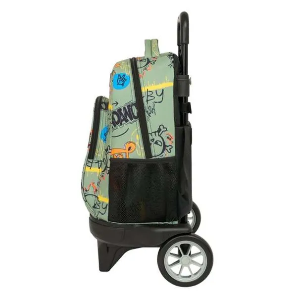 School Rucksack with Wheels Safta Zone 33 x 45 x 22 cm Graffitti