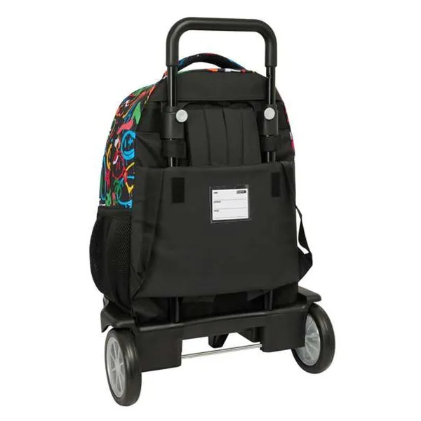 School Rucksack with Wheels Safta Colors 33 x 45 x 22 cm Graffitti