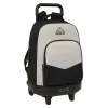 School Rucksack with Wheels Kappa Grey Black Grey 33 x 45 x 22 cm