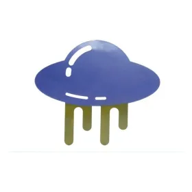 Seinäkoriste DKD Home Decor Vihreä Harmaa Metalli 35 x 2 x 30 cm