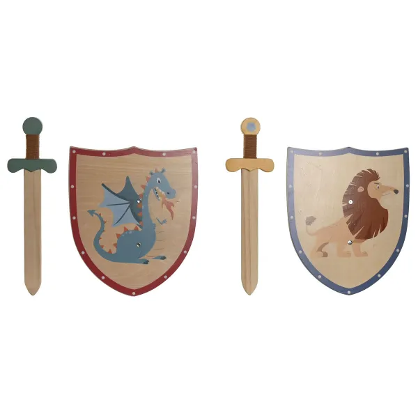 Toy Sword Home ESPRIT 28 x 0,5 x 33,5 cm (2 Units)