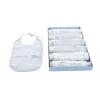 Bib Set Home ESPRIT Blue Pink Cotton 19 x 29 x 3 cm (4 Units)