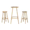 Pöytäsetti 2 tuolilla Home ESPRIT Bambu 50 x 50 x 105 cm