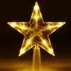 Tree topper glowing star Springos CL4130 10 LED, warm white