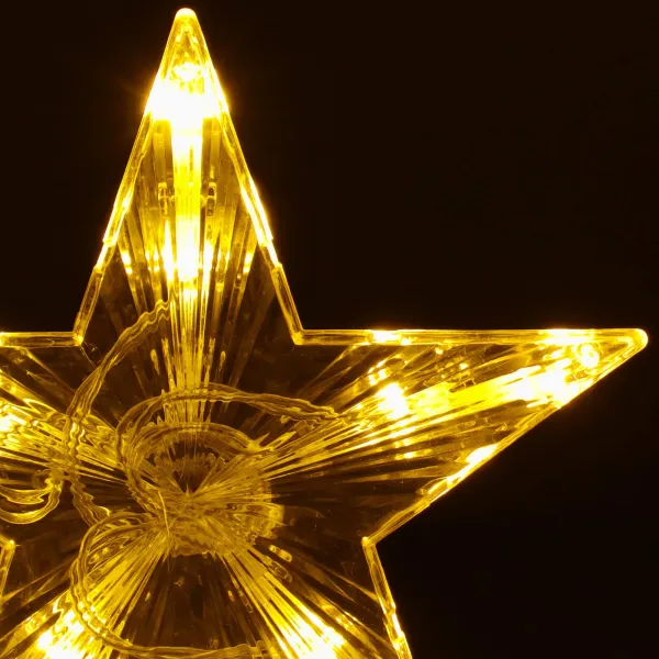 Tree topper glowing star Springos CL4130 10 LED, warm white