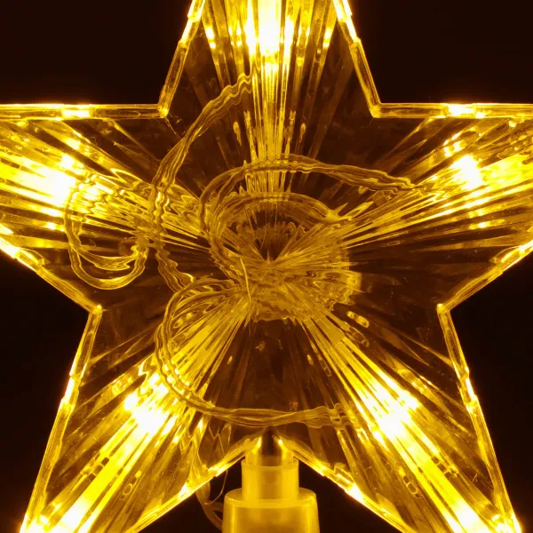 Tree topper glowing star Springos CL4130 10 LED, warm white
