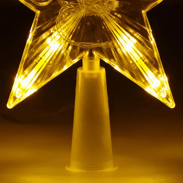 Tree topper glowing star Springos CL4130 10 LED, warm white