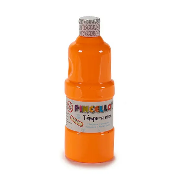 Tempera Pincello Neon Oranssi 400 ml (6 osaa)