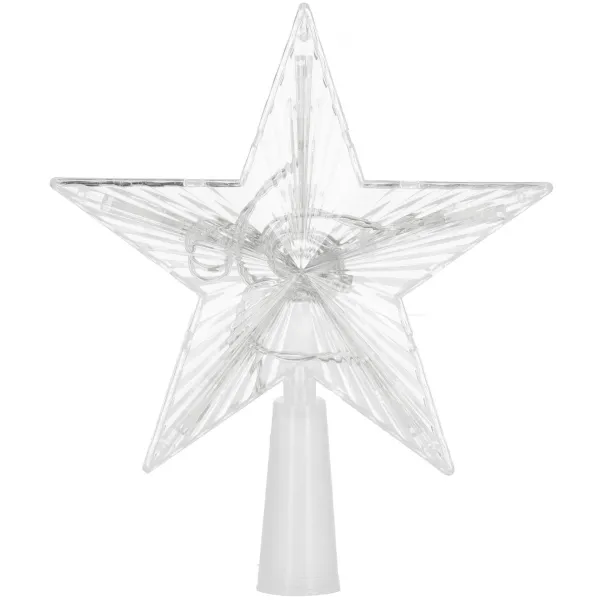 Tree topper glowing star Springos CL4130 10 LED, warm white