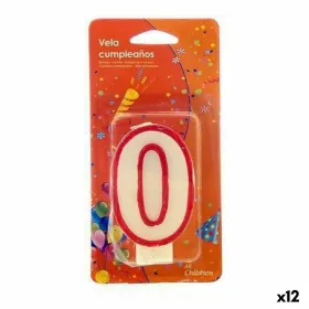 Svece Dzimšanas Diena Cipari 0 Balts Sarkans (12 gb.)