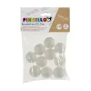 Medžiagos rankdarbiams Pincello Kamuoliai polistirenas Ø 2,5 cm Balta 12 vnt.