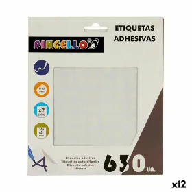 Uzlīmes Pincello Balts Ø 13 mm 17 x 4 x 19 cm (12 gb.)