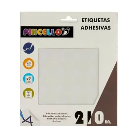 Uzlīmes Pincello Balts Ø 25 mm 17 x 4 x 19 cm (12 gb.)
